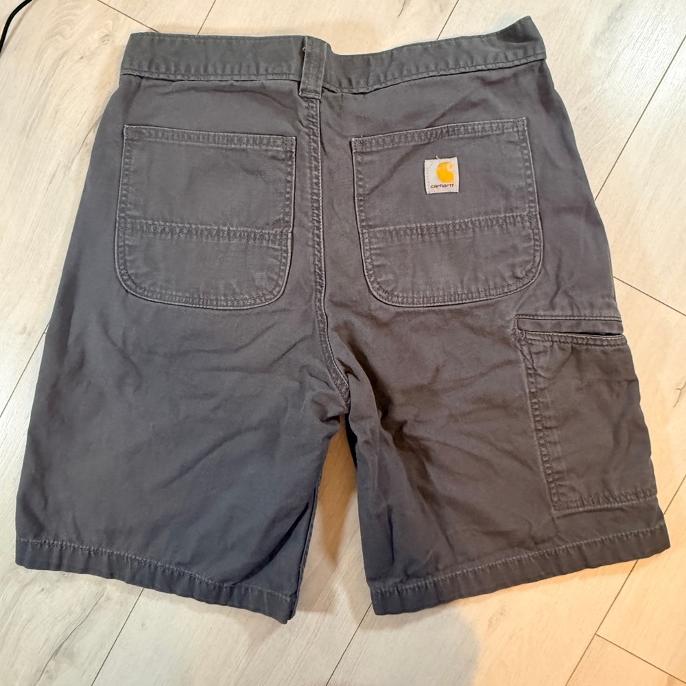 Carhartt Relaxed Fit Rugged Flex Rigby Gray Mens Shorts Size 32 - Picture 2 of 13